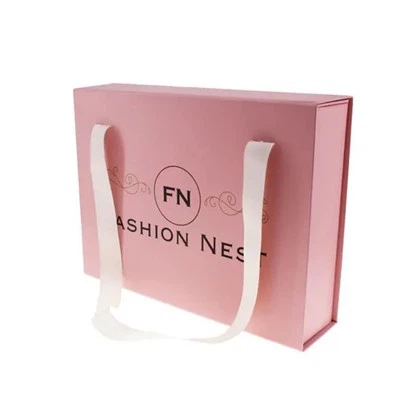 Niestandardowe papierowe luksusowe buty składane składane magnetyczne opakowanie pudełko z wstążką